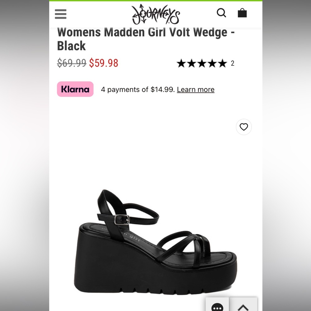Madden Girl Volt Wedge Platform Sandal